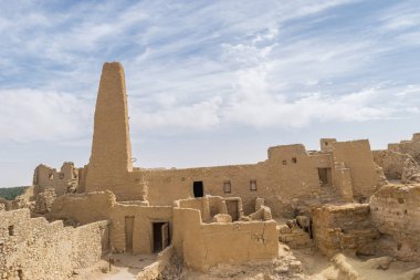 Aghurmi Mısır'daki eski kasaba Siwa oasis camide