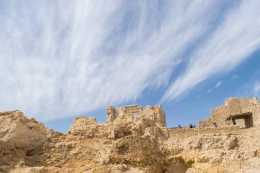 Mısır'daki eski kasaba Siwa oasis Amun Oracle Tapınağı