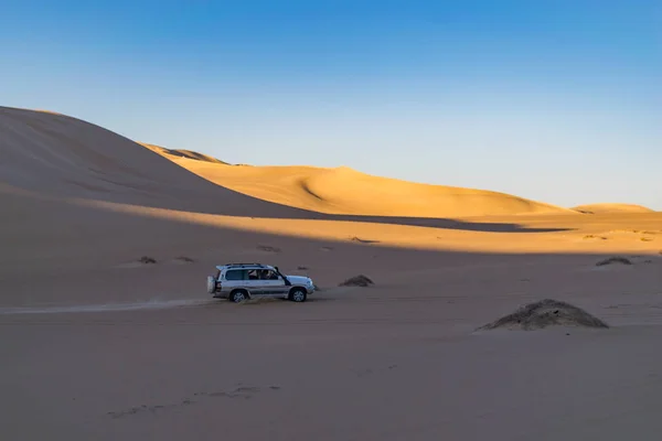 Замечательное Приключение Safari Путешествие 4X4 Автомобилей Пустыне Сива Египет — стоковое фото