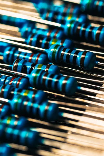 Many New Resistors Stay Together Close Ups — Stock Photo, Image