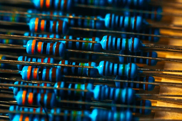 Many New Resistors Stay Together Close Ups — Stock Photo, Image