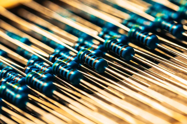 Many New Resistors Stay Together Close Ups — Stock Photo, Image