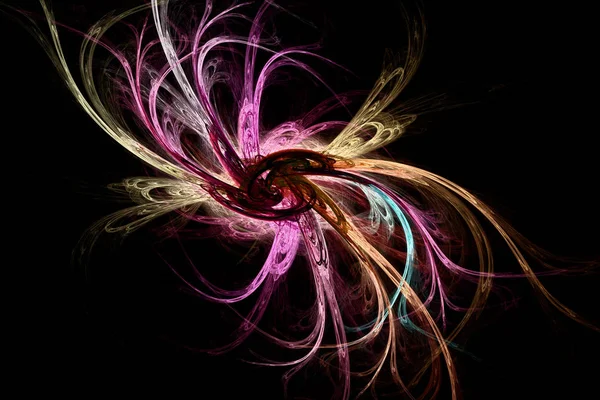 Imagem fractal: flor abstrata. — Fotografia de Stock