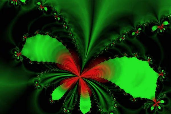 Imagem fractal: Vôo de borboletas — Fotografia de Stock
