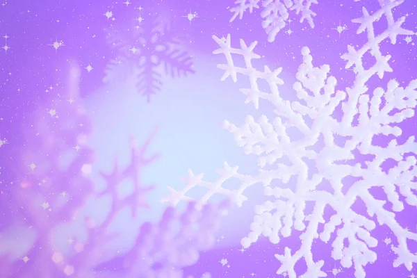 Fundo Festivo Bonito Com Flocos Neve Para Natal Cumprimentos Ano — Fotografia de Stock