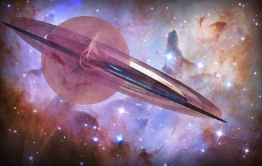 Evrenin ve gezegenin soyut temsili