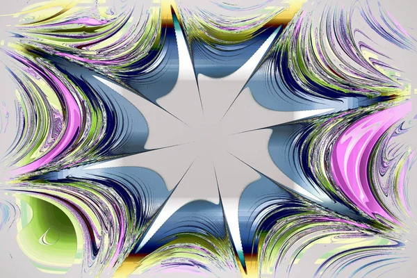 Imagem fractal: belos padrões em fundo brilhante. — Fotografia de Stock