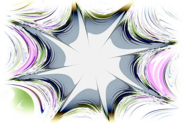 Imagem fractal: belos padrões em fundo brilhante. — Fotografia de Stock