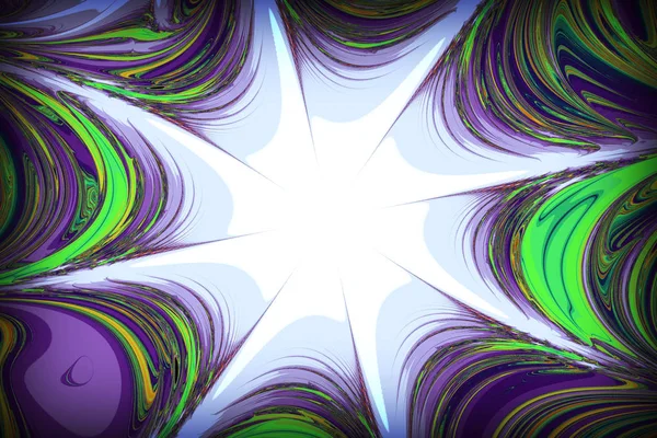 Fraktales Bild: schöne Muster auf hellem Hintergrund. — Stockfoto