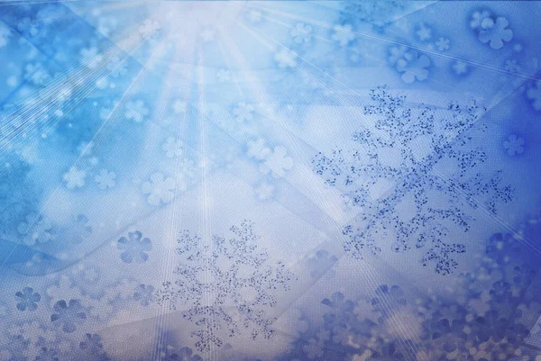 Colorful Christmas background with snowflakes and stars — Stock Photo, Image