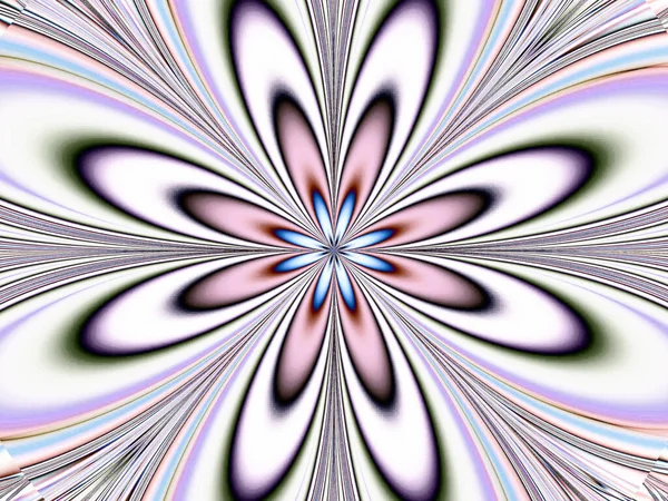 Imagem fractal: desenho abstrato fantasia, fundo claro. — Fotografia de Stock