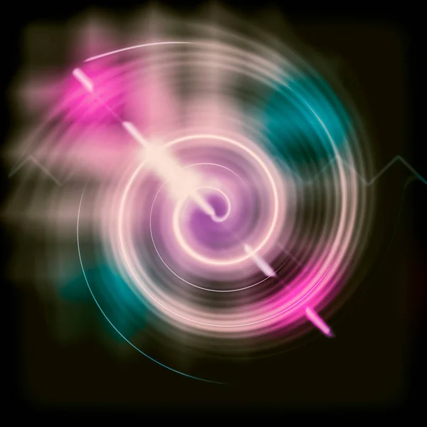 Abstrakt bild i form av en lysande spiral — Stockfoto