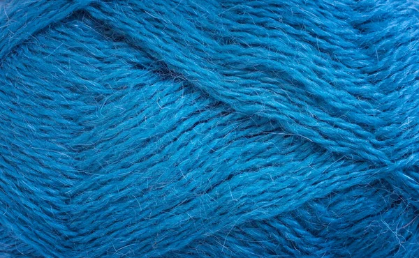Espinha de fios de lã para tricotar close-up — Fotografia de Stock