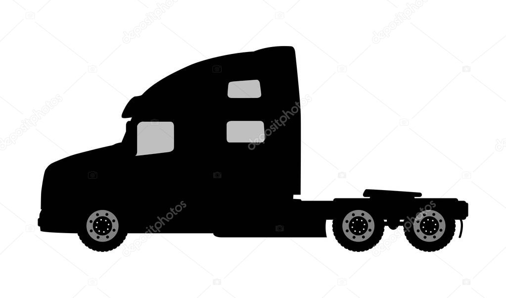 Silhouette saddle truck.