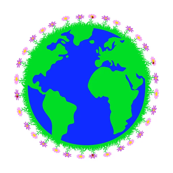 Bilden av planeten jorden. — Stock vektor