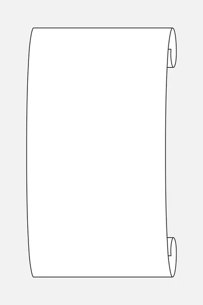 Rouleau de papier blanc . — Image vectorielle