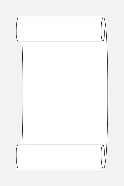 Rouleau de papier blanc . — Image vectorielle