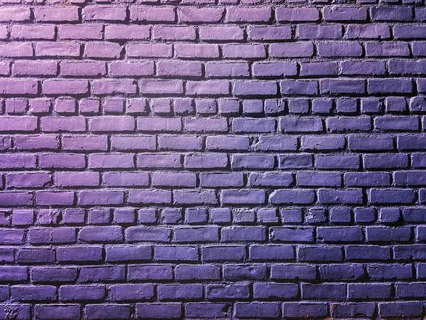 Bare Empty Exterior Brick Wall Painted Lavander Color — Stock Photo, Image