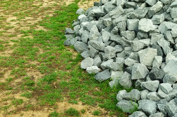 Bausteine Material Für Parks Gras Und Boden Hintergrund Architektur Lösung — Stockfoto