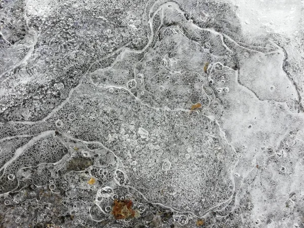 Texturen Natuurlijke Ijs Schepsel Van Ijs Lucht Winter Ijskoude Details — Stockfoto