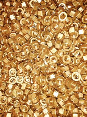 Bakır fındık, fındık bakır arka plan, bakır fındık yüzey, altın arka plan, sanayi ürünleri, closeup bakır, bakır hayalarına malzemelerin