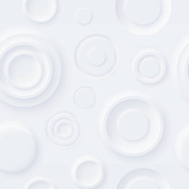 Kusursuz neumorfizm modeli. Yumuşak, berrak ve basit fütüristik neumorfizm şekilli elementler tasarımı. Minimalist beyaz arkaplan