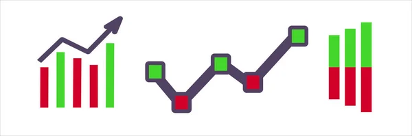 Zakelijke Pictogrammen Grote Ontwerpen Voor Elk Doel Grafieken Zijn Geïsoleerd — Stockvector