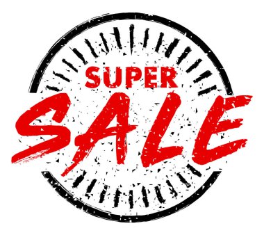 Süper Satılık lastik damgası grunge tarzı