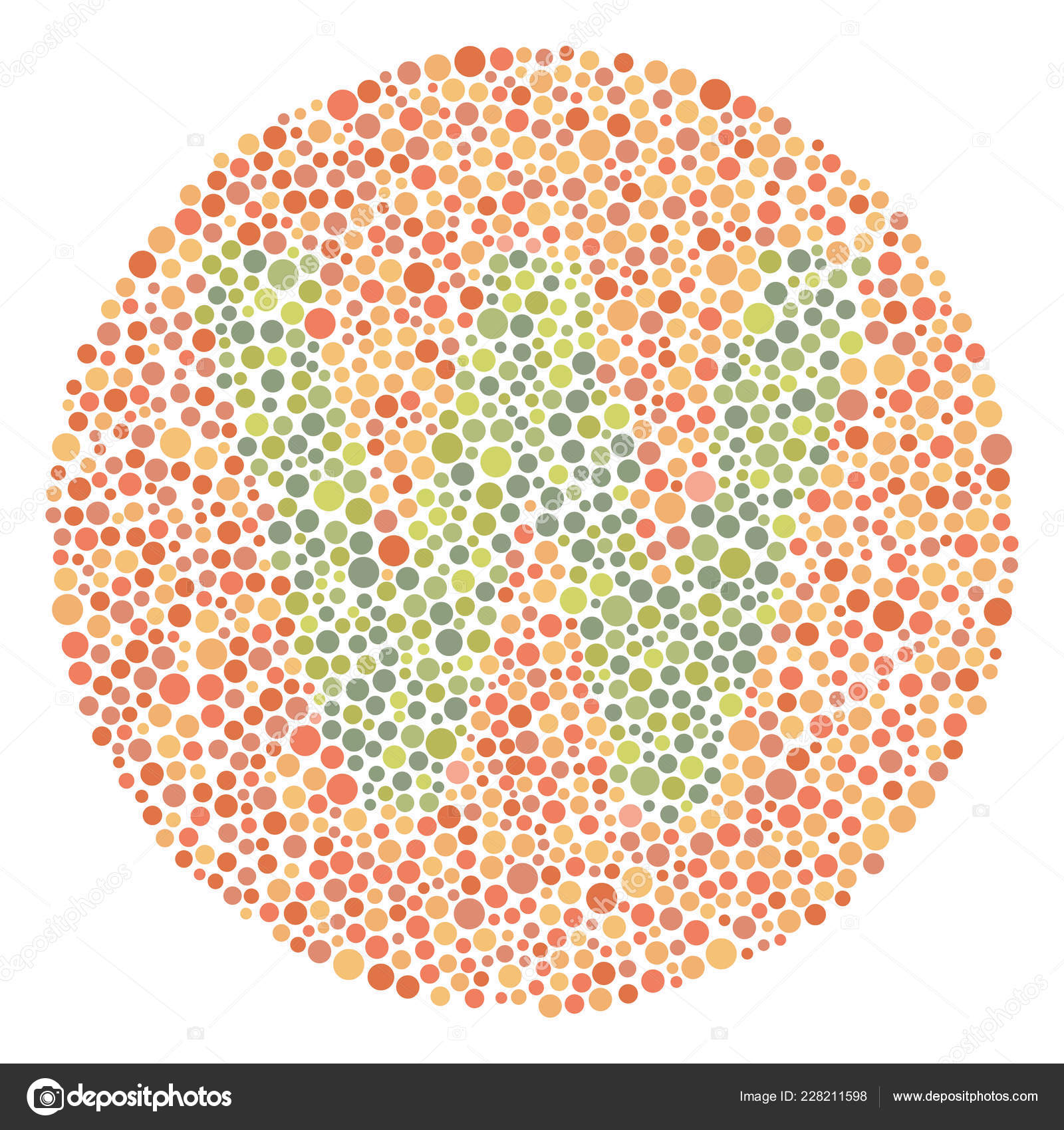 Red Green Color Blind Test Upper Letter W Vector Image By C Imlydia Gmail Com Vector Stock