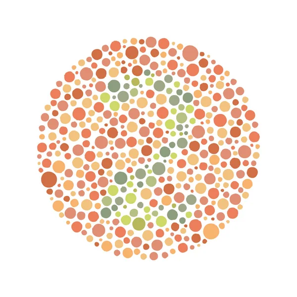 Groen rood Blind Test nummer 2 Rechtenvrije Stockillustraties