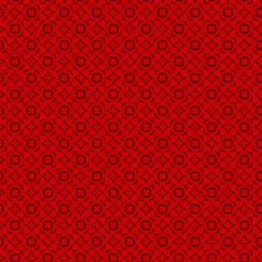 Vektör süsleme Dikişsiz desen duvar kağıdı, kırmızı renk ile geleneksel oryantal tarzda