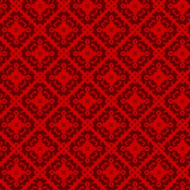 Vektör süsleme Dikişsiz desen duvar kağıdı, kırmızı renk ile geleneksel oryantal tarzda