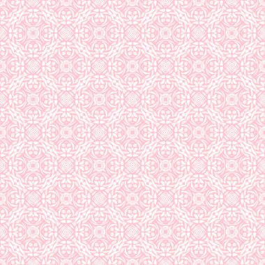 Vektör süsleme Dikişsiz desen duvar kağıdı, pembe Tema