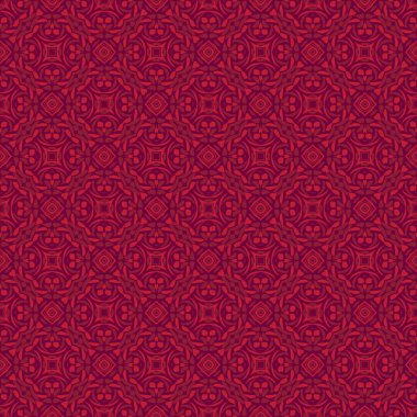 Vektör süsleme Dikişsiz desen duvar kağıdı, kırmızı tema