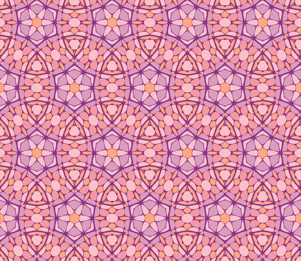 Векторный Орнамент Бесшовные Картины Обои Гортензия Цветет Розовый Фиолетовый — стоковый вектор