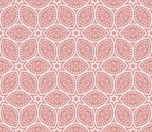 Векторный Орнамент Бесшовные Обои Шаблон Розовой Теме — стоковый вектор