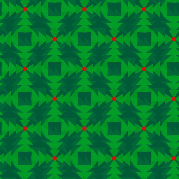 Vektor Ornament Nahtlose Muster Tapete Abstrakte Weihnachtsbäume — Stockvektor