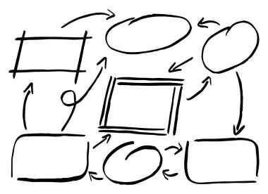 vektör çizim el çekilmiş tasarım Infographic öğeleri 