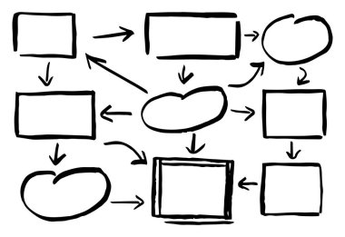 vektör çizim el çekilmiş tasarım Infographic öğeleri 