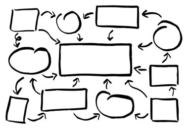 vektör çizim el çekilmiş tasarım Infographic öğeleri 