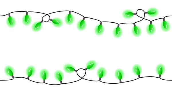 Illustrazione Vettoriale Catene Luci Senza Saldatura — Vettoriale Stock