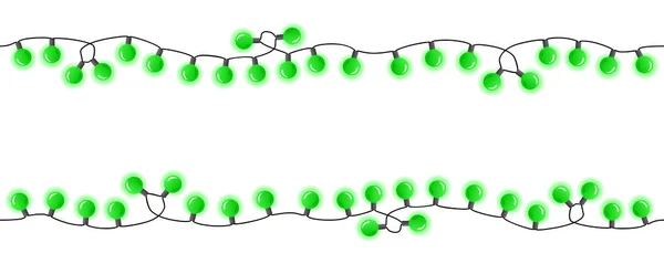 Vectorillustratie Van Naadloze Kleurrijke Ketens Van Lichten — Stockvector