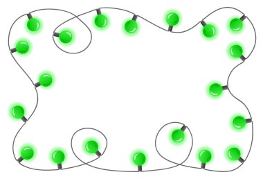 renkli ışıklar zinciri