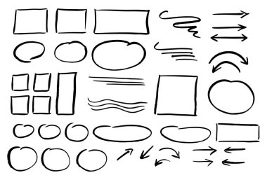 Infographic öğeleri çizilmiş tasarım el 