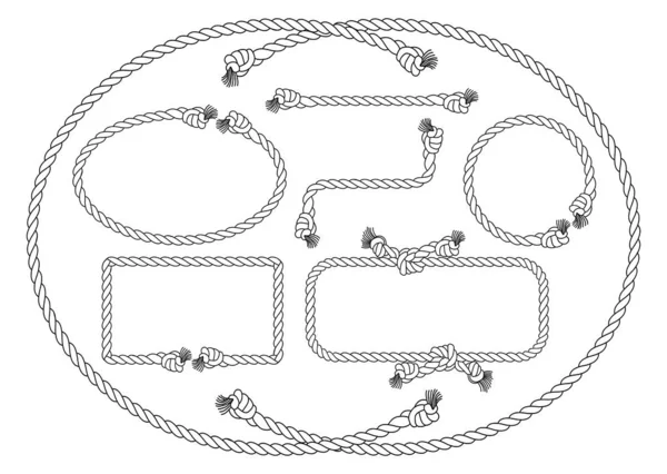 Marcos de cuerda — Archivo Imágenes Vectoriales