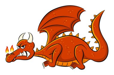 öfkeli karikatür ejderha