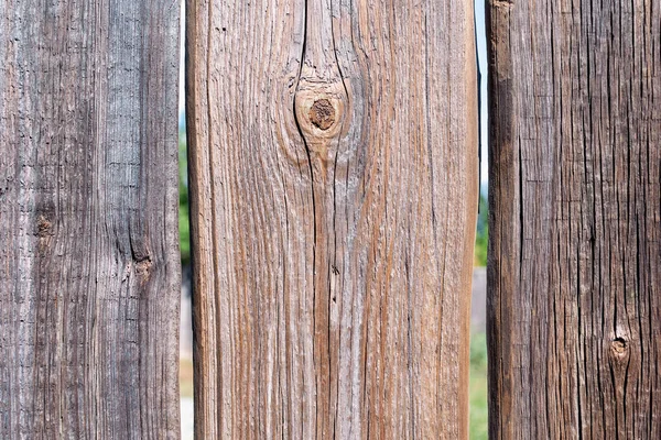Surface Old Wooden Fence Close Brown Background Faded Sun Dry — Stock Photo, Image
