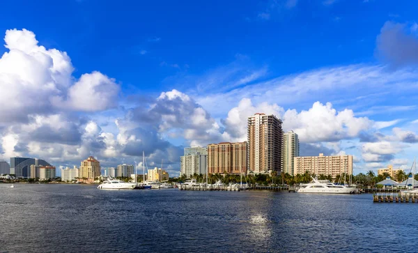 Fort Lauderdale Kanalerna Förkortat Lauderdale Känt Som Amerikas Venedig Grund — Stockfoto