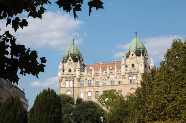 Budapeşte Macaristan eski bina Eylül ayında