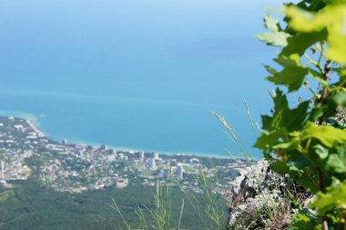 Kırım 'da güzel deniz manzarası